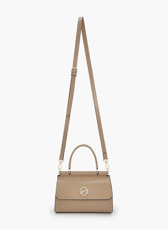 بابريكا Embossed Monogram Satchel Bag